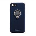 Накладка задняя Faison для APPLE iPhone 6/6S Plus (5.5), Ring, пластик, силикон, матовая, держатель под палец, магнит, цвет: синий-1