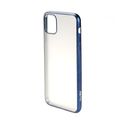 Чехол силиконовый FaisON для APPLE iPhone XI Pro Max, Stylish, тонкий, прозрачный, глянцевый, цвет: синий-1