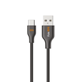 Кабель USB - микро USB FaisON FS-K-480 Classic, 1.0м, круглый, 2.1A, силикон, цвет: чёрный-1