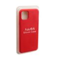 Чехол силиконовый FaisON для APPLE iPhone XI Pro Max, №33, Silicon Case, тонкий, непрозрачный, матовый, цвет: красный-1