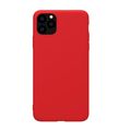 Чехол силиконовый FaisON для APPLE iPhone XI Pro, Matte, тонкий, непрозрачный, матовый, цвет: красный-1