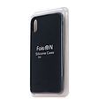 Чехол силиконовый FaisON для APPLE iPhone X/XS, №23, Silicon Case, тонкий, непрозрачный, матовый, цвет: серый-1