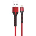 Кабель USB - 8 pin FaisON FS-K-1020 ARROW, 1.0м, круглый, 2.0A, нейлон, цвет: красный-1