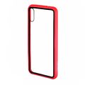 Накладка задняя FaisON для SAMSUNG Galaxy A20/A30, F06, imagine, пластик, глянцевый, силиконовые края, цвет: красный-1