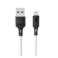 Кабель USB - микро USB FaisON HX29 Superior, 1.0м, круглый, 2.4A, силикон, цвет: белый-1