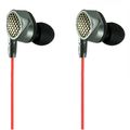 Наушники внутриканальные FaisON HP-001, luce, микрофон, кнопка ответа, регулятор громкости, кабель 1.2м, цвет: красный-1