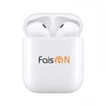 Наушники внутриканальные FaisON I12 Plus, bluetooth 5.0, сенсорное управление, анимация, GPS, индикатор, матовый, цвет: белый-1