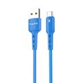 Кабель USB - Type-C FaisON HX30 Star, 1.0м, круглый, 2.1A, силикон, цвет: синий-1