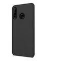 Чехол силиконовый FaisON для HUAWEI P30 Lite/Nova 4e, Soft Matte, тонкий, непрозрачный, матовый, цвет: чёрный-1