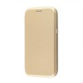 Чехол-книжка FaisON для SAMSUNG Galaxy M31, PREMIUM, CA-17, экокожа, с силиконовым креплением, на магните, цвет: золотой-1