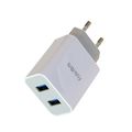 Блок питания сетевой 2 USB FaisON, HUT-100, Start, 2400mA, пластик, цвет: белый-1