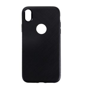 Чехол силиконовый FaisON для APPLE iPhone XS MAX, Pixel, тонкий, непрозрачный, матовый, цвет: чёрный-1
