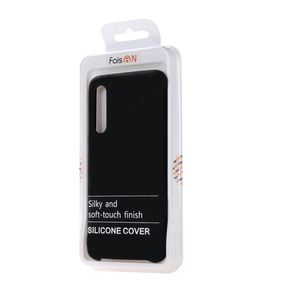 Чехол силиконовый FaisON для SAMSUNG Galaxy A50, №18, Silicon Case, тонкий, непрозрачный, матовый, цвет: чёрный-3
