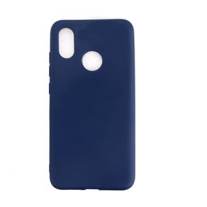 Чехол силиконовый FaisON для SAMSUNG Galaxy A40, Matte, тонкий, непрозрачный, матовый, цвет: синий-1