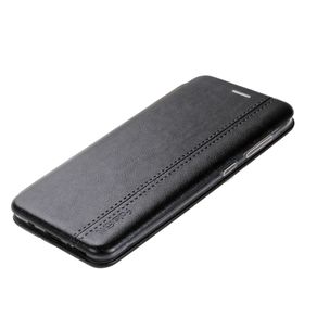 Чехол-книжка FaisON для HUAWEI Y7 (2019), PREMIUM Line, экокожа, с силиконовым креплением, на магните, цвет: чёрный-2