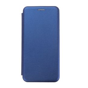 Чехол-книжка FaisON для XIAOMI Redmi Note 7 Pro, PREMIUM, экокожа, с силиконовым креплением, на магните, цвет: синий-1