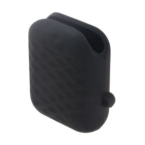 Чехол силиконовый FaisON для APPLE Airpods, Wave, тонкий, непрозрачный, матовый, водонепроницаемый, цвет: чёрный-1
