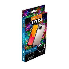 Чехол силиконовый FaisON для APPLE iPhone XI Pro Max, Stylish, тонкий, прозрачный, глянцевый, цвет: чёрный-2
