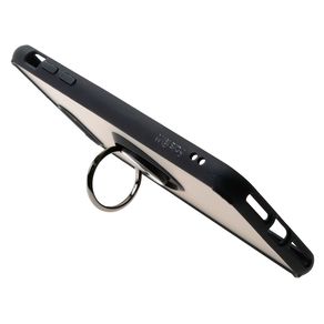 Накладка задняя FaisON для APPLE iPhone XI Pro, Ring Series 2, пластик, силикон, матовая, держатель под палец, магнит, цвет: чёрный-2