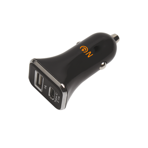 Блок питания автомобильный 1 USB, Type-C FaisON, FS-Z-426, SONDER, 3100mA, пластик, цвет: чёрный-1