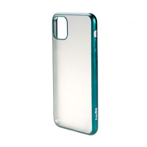 Чехол силиконовый FaisON для APPLE iPhone XI, Stylish, тонкий, прозрачный, глянцевый, цвет: хакки-1