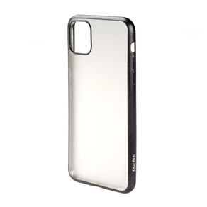 Чехол силиконовый FaisON для APPLE iPhone XI Pro Max, Stylish, тонкий, прозрачный, глянцевый, цвет: чёрный-1