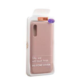 Чехол силиконовый FaisON для SAMSUNG Galaxy A50, №19, Silicon Case Full, тонкий, непрозрачный, матовый, цвет: бежевый-3