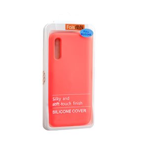 Чехол силиконовый FaisON для SAMSUNG Galaxy A50, №29, Silicon Case Full, тонкий, непрозрачный, матовый, цвет: коралловый-3