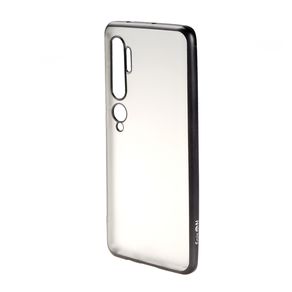 Чехол силиконовый FaisON для XIAOMI Redmi Note 10 Pro, Stylish, тонкий, прозрачный, глянцевый, цвет: чёрный-1