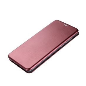 Чехол-книжка FaisON для XIAOMI Redmi Note 8T, PREMIUM, экокожа, с силиконовым креплением, на магните, цвет: бордовый-2