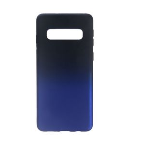 Чехол силиконовый FaisON для SAMSUNG Galaxy S10, Gradient, тонкий, непрозрачный, матовый, цвет: синий-1