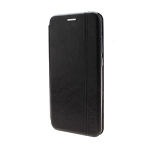 Чехол-книжка FaisON для SAMSUNG Galaxy Note 10 Plus, PREMIUM Line, экокожа, с силиконовым креплением, на магните, цвет: чёрный-1