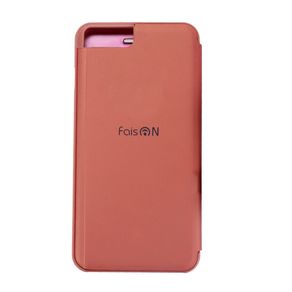 Чехол-книжка FaisON для HUAWEI Honor 7C Pro, MIRROR, пластик, цвет: розовый-3