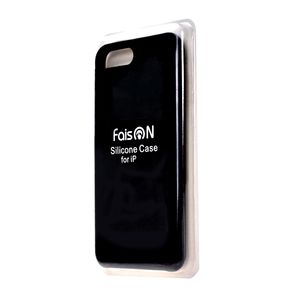 Чехол силиконовый FaisON для APPLE iPhone 5/5S/SE, №32, Silicon Case, тонкий, непрозрачный, матовый, цвет: серый, тёмный-1