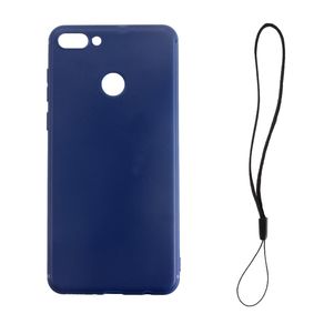 Чехол силиконовый FaisON для HUAWEI Honor 7A/Y5 Prime (2018), Soft Matte, тонкий, непрозрачный, матовый, цвет: синий-1