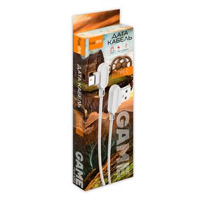 Кабель USB - Type-C FaisON FS-K-1053 Game, 1.0м, круглый, 2.0A, силикон, цвет: белый-2