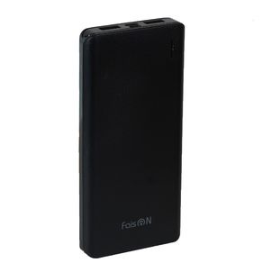 Аккумулятор внешний FaisON B35D, Entourage, 10000mAh, пластик, 2 USB выхода, 2.1A, цвет: чёрный-1
