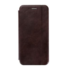 Чехол-книжка FaisON для HUAWEI Honor 8X, PREMIUM Line, экокожа, с силиконовым креплением, на магните, цвет: коричневый-1