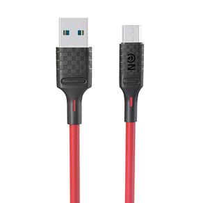 Кабель USB - микро USB FaisON HX29 Superior, 1.0м, круглый, 2.4A, силикон, цвет: красный-1