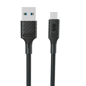 Кабель USB - микро USB FaisON HX29 Superior, 1.0м, круглый, 2.4A, силикон, цвет: чёрный-1