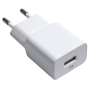 Блок питания сетевой 1 USB FaisON, FS-Z-443, Classic, 2100mA, пластик, цвет: белый-1