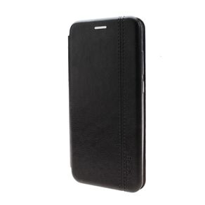 Чехол-книжка FaisON для HUAWEI Honor 9A, PREMIUM Line, экокожа, с силиконовым креплением, на магните, цвет: чёрный-1