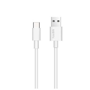 Кабель USB - Type-C FaisON HX23 Everyday, 1.2м, круглый, 2.1A, силикон, цвет: белый-1