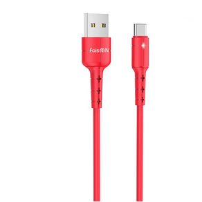 Кабель USB - Type-C FaisON HX30 Star, 1.0м, круглый, 2.1A, силикон, цвет: красный-1