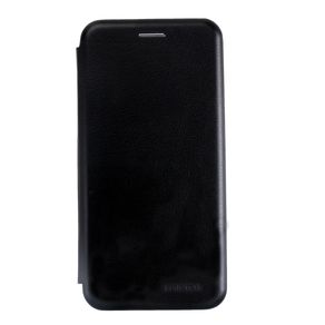 Чехол-книжка FaisON для HUAWEI Honor 10 Lite, PREMIUM, экокожа, с силиконовым креплением, на магните, цвет: чёрный-1