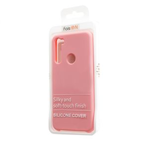 Чехол силиконовый FaisON для XIAOMI Redmi Note 8T, №06, Silicon Case, тонкий, непрозрачный, матовый, цвет: розовый-3