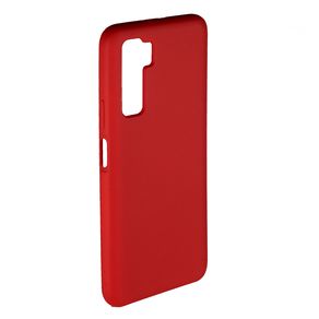 Чехол силиконовый FaisON для HUAWEI Nova 7 SE/ P40 Lite 5G, №14, Silicon Case, тонкий, непрозрачный, матовый, цвет: красный-1