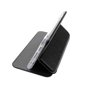Чехол-книжка FaisON для APPLE iPhone 12 Mini, PREMIUM Line, экокожа, с силиконовым креплением, на магните, цвет: чёрный-3