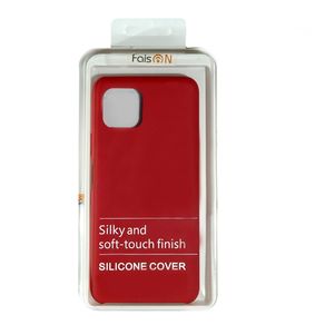 Чехол силиконовый FaisON для HUAWEI P40, №14, Silicon Case, тонкий, непрозрачный, матовый, цвет: красный-3