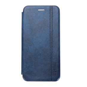Чехол-книжка FaisON для HUAWEI Honor 8S/ Y5 2019/ Honor Play 3E, PREMIUM Line, экокожа, с силиконовым креплением, на магните, цвет: синий-1